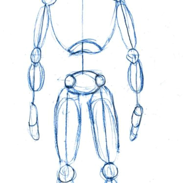 beginning a character with a wireframe