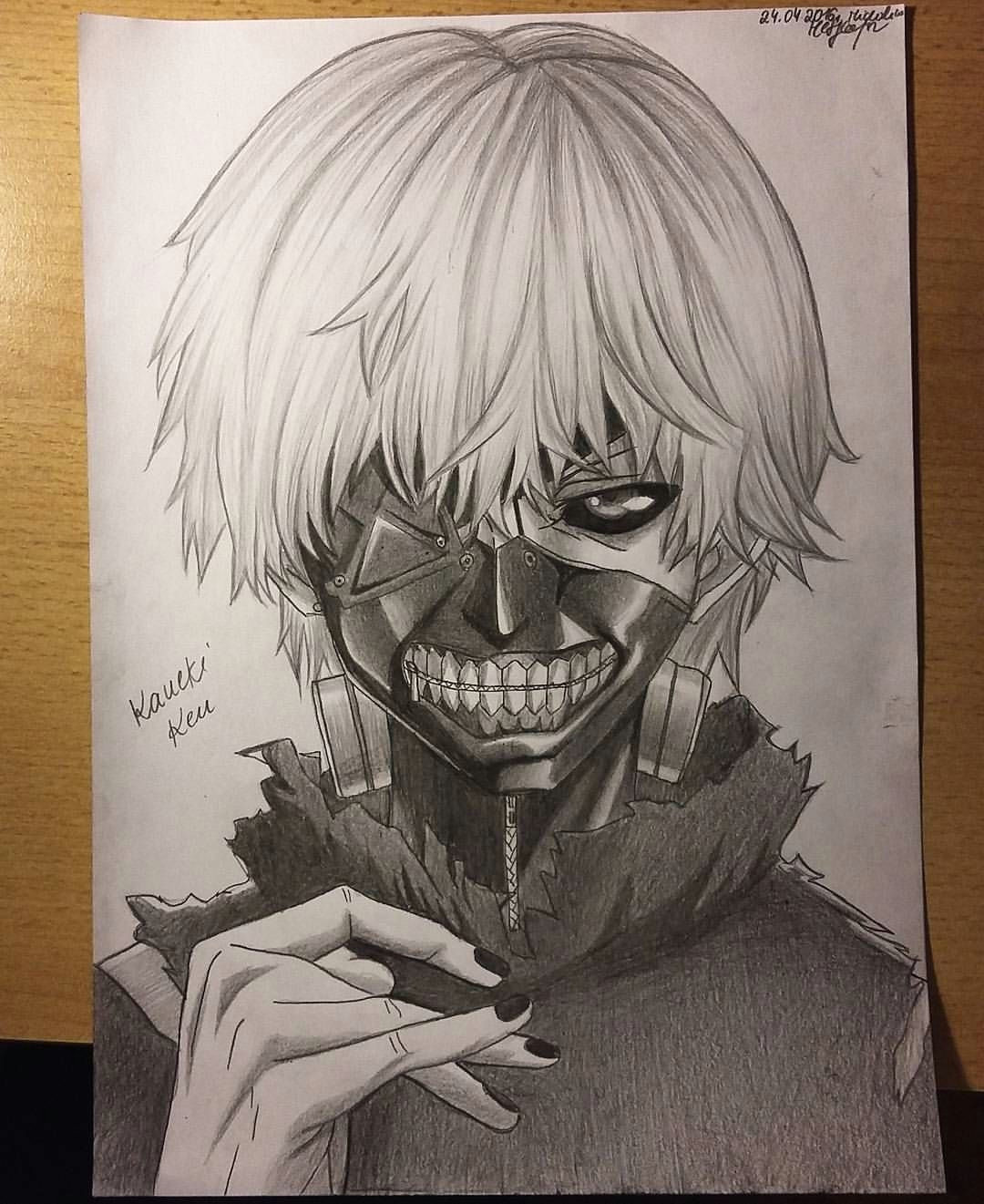 my drawing of kaneki ken tokyo ghoul i just want to tell you that you re awesomea