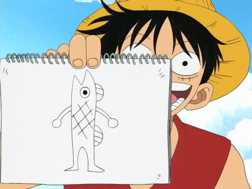 luffy s fishman drawing euhh