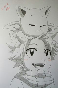 just cute natsu and happy