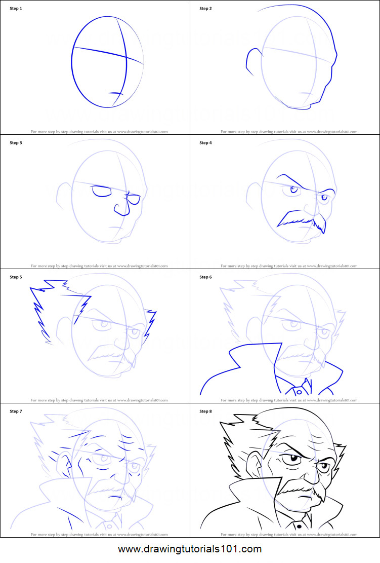 how to draw makarov dreyar from fairy tail printable step by step drawing sheet drawingtutorials101 com