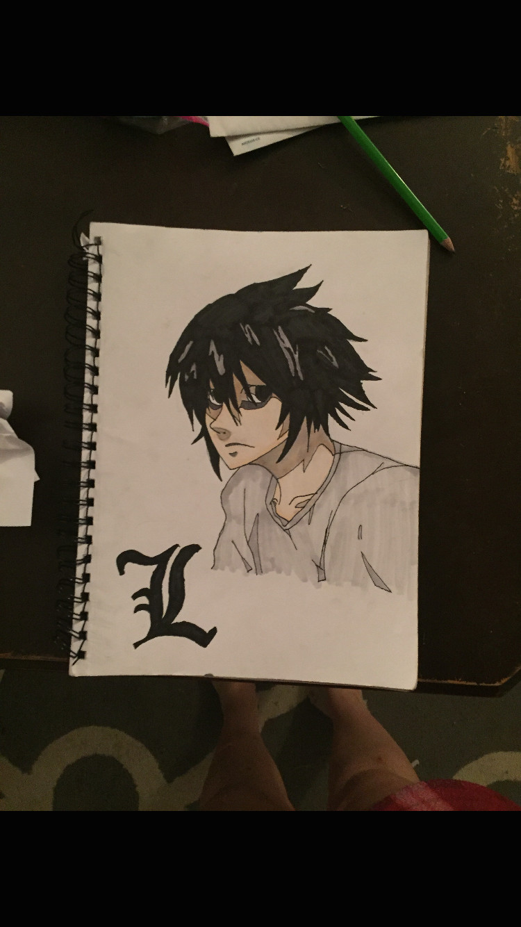 l from death note death note l anime art