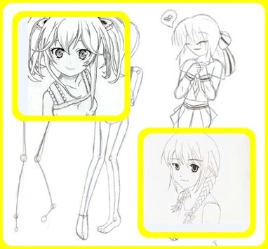 anime girl drawing tutorial poster