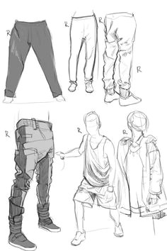 drawing clothes pants drawing male drawing anime pants male pose reference