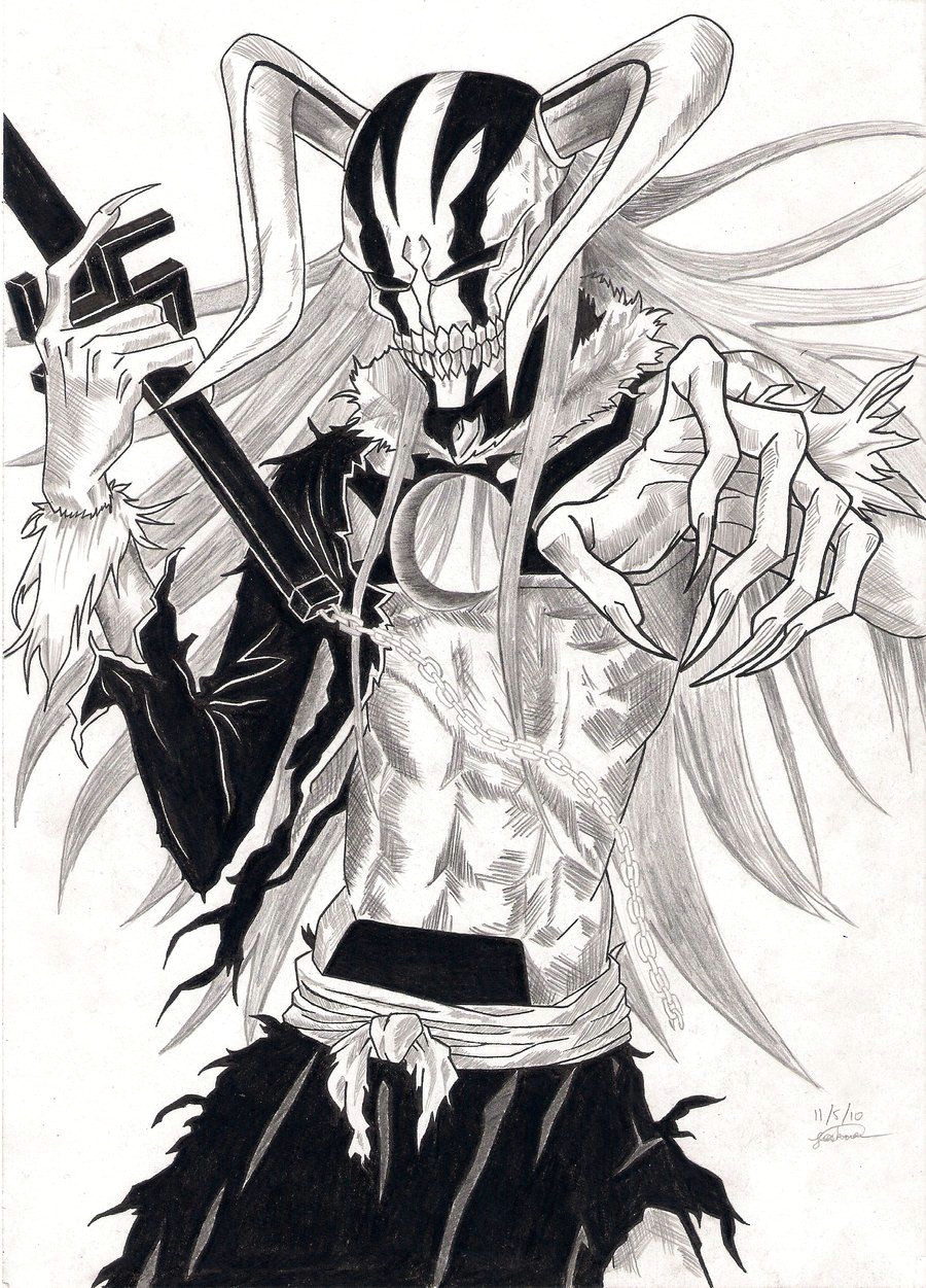 ichigo hollow form 2 bleach ichigo hollow shinigami bleach art bleach manga