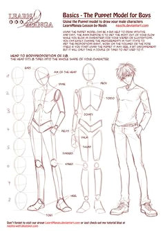 learn manga basics the male puppet