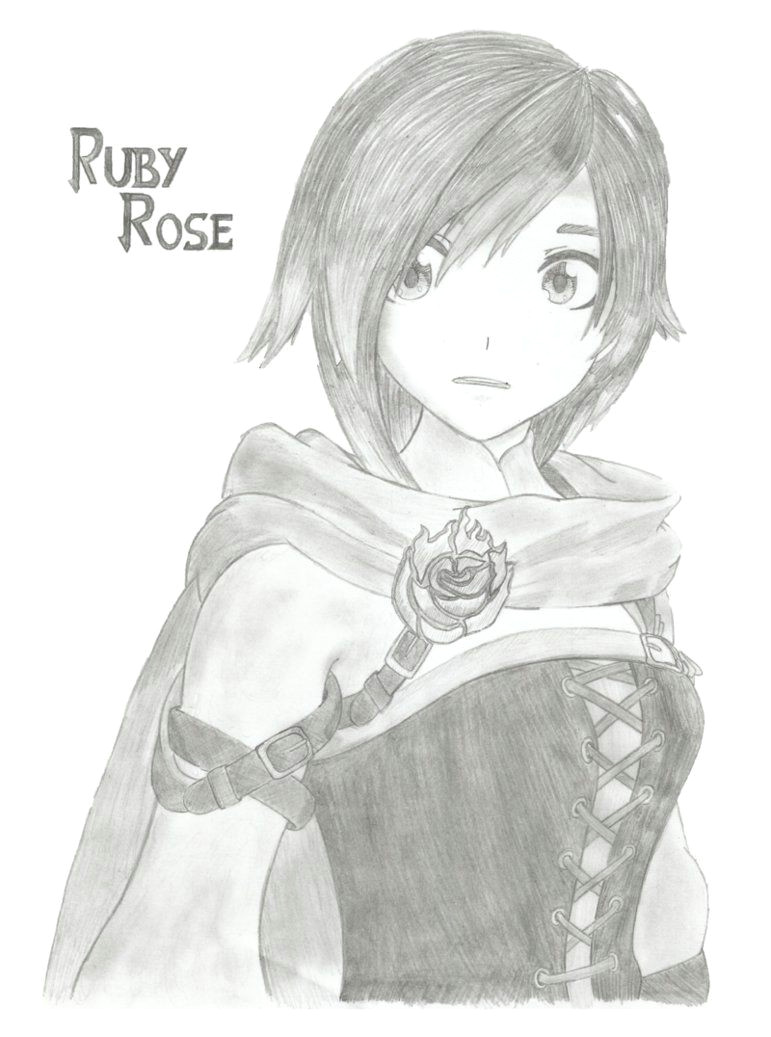 Drawing Anime Roses Rwby Ruby Rose by Emperial Dawn Deviantart Com On Deviantart