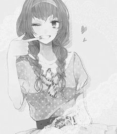 smile anime drawings sketches manga drawing anime monochrome kawaii girl kawaii anime