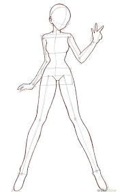image result for how to draw anime girl body