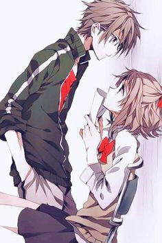 anime characters art girls boys couple love romantic