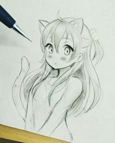 manga drawing kitty drawing manga art cute drawings pencil drawings anime