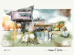 wowee love these gorgeous sketches of modern architecture more at the blog architecture architecture tumblrarchitecture