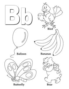 my a to z coloring book letter b coloring page book letters