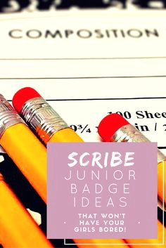 4 fun activities to earn the junior scribe badge girl scout