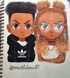 finally finished my boondocks stylized characters a i worked so hard on this black girl