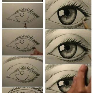 how to draw an eye