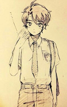 aldnoah zero a kaizuka inaho anime manga drawing anime drawings sketches boy drawing