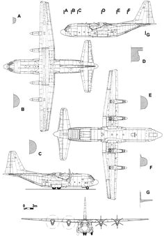 lockheed c 130 hercules blueprint