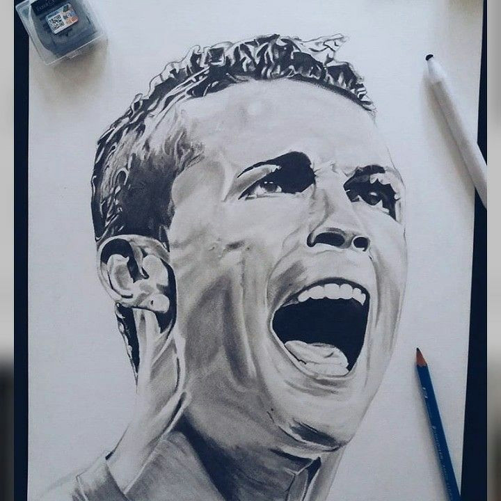 cr7 cristiano ronaldo drawing spain vs portugal hat trick celebration