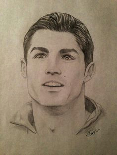 cristiano ronaldo pencil drawing