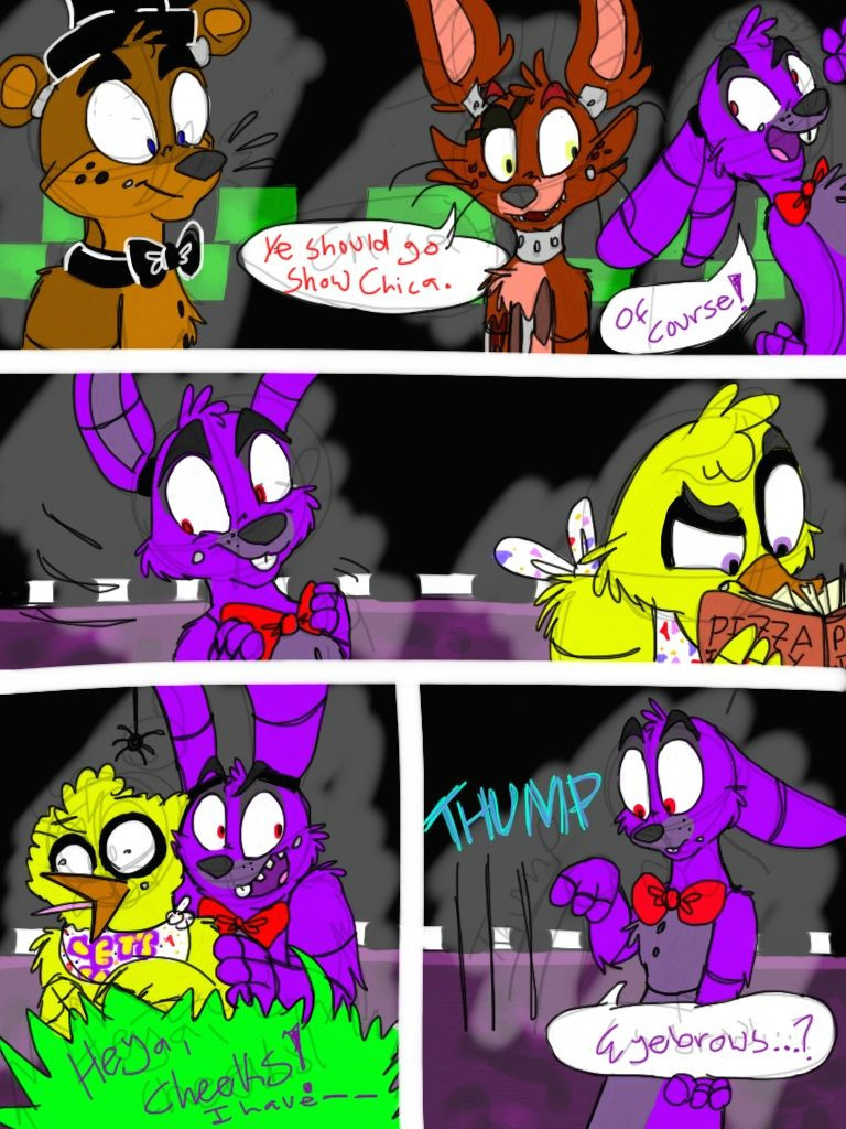 fnaf comic smile for the camera pg 2 by frostedmountain
