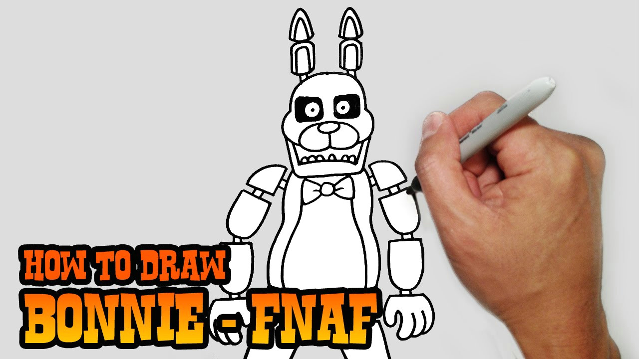 how to draw bonnie five nights at freddy s video lesson