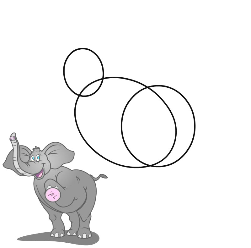 how to draw easy cartoon animals step by step how to draw a cartoon elephant in