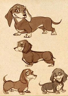 dachshund sketch by kukon