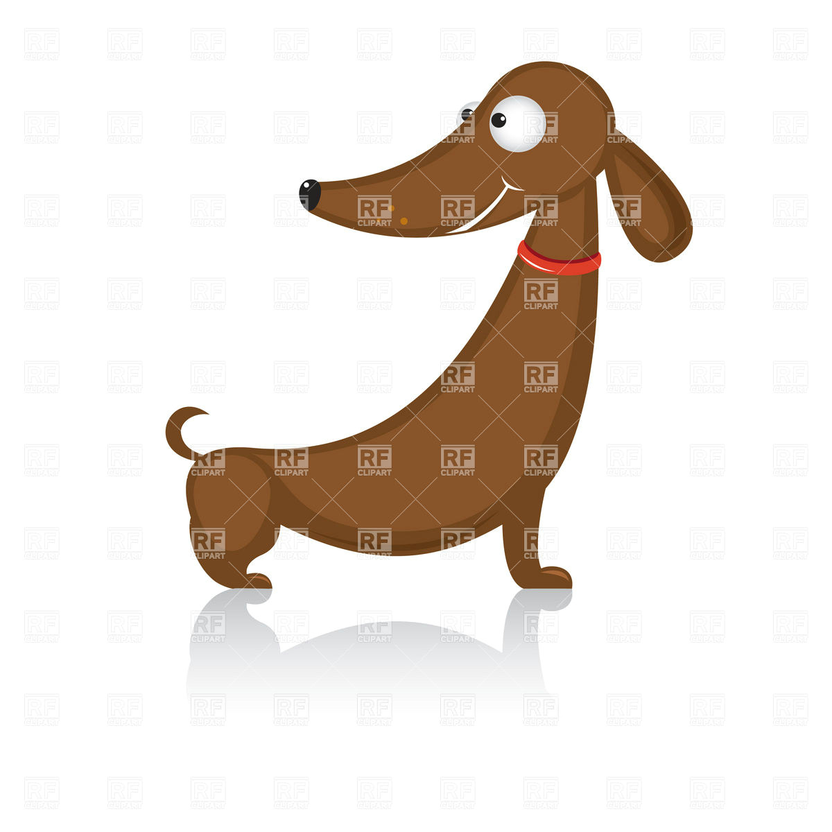 funny cartoon dachshund dog vector image vector illustration of plants and animals a c dvarg click to zoom