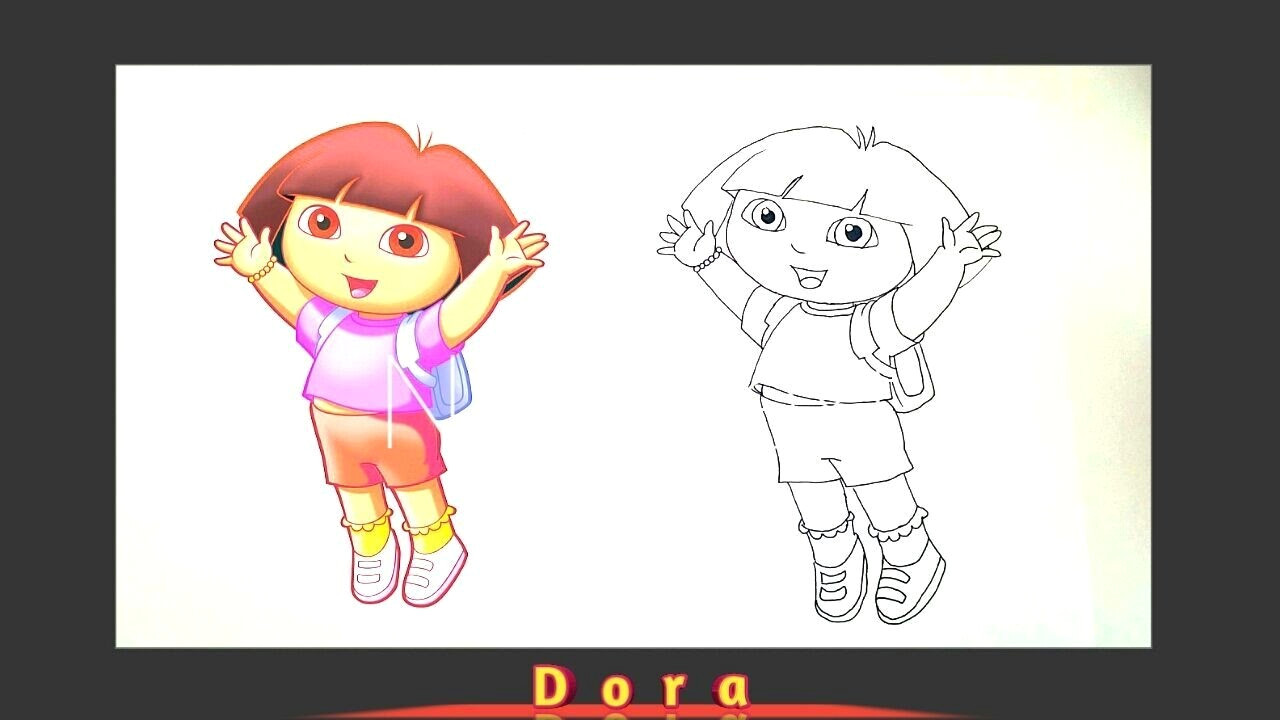 dora how to draw dora the explorer