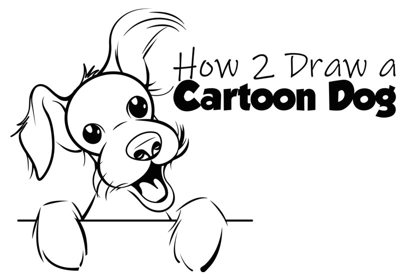 how to draw a cartoon terrier dog easy steps drawing lesson for beginners