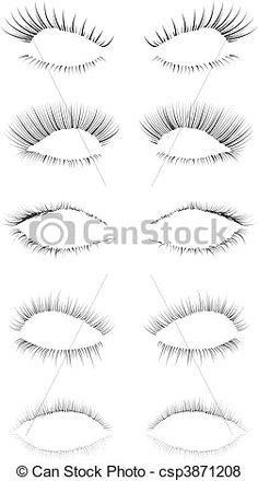 vector eyelashes set stock illustration royalty free illustrations stock clip art icon