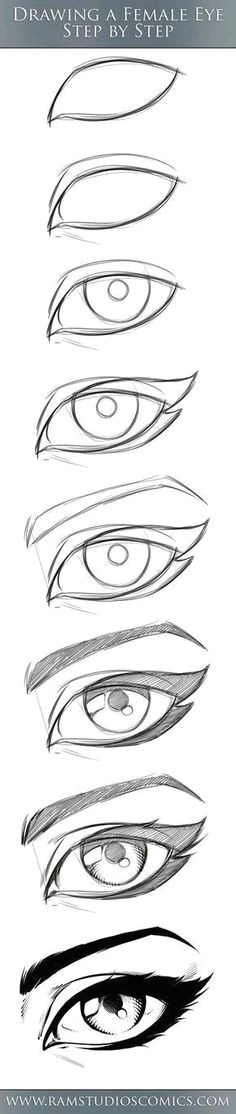 drawing female eye reference tutorial pupil eyeliner eyelash sketch drawing fist