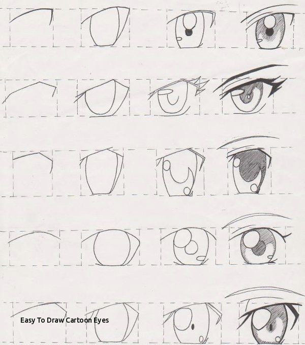 Drawing Cartoon Eyes Tutorial Easy to Draw Cartoon Eyes Prslide Com