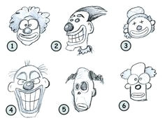 how to draw cartoon clowns step 4 funny cartoon faces cartoon people cartoon characters