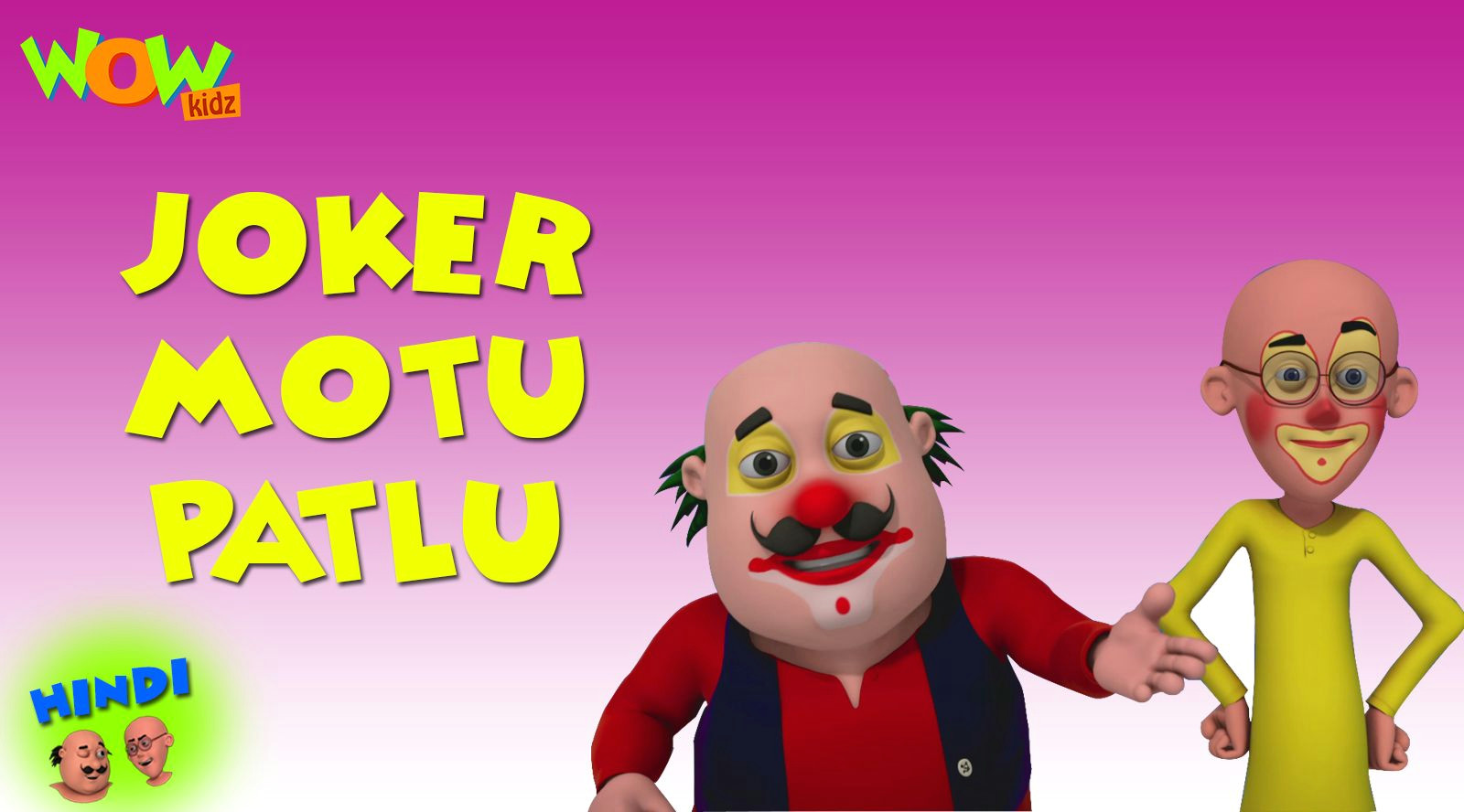 john uses a special torch to make motu and patlu s faces like a joker motu