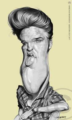 funny caricatures celebrity caricatures cartoon faces cartoon drawings elvis presley famous