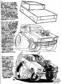 george trosley how to draw cars cartoon