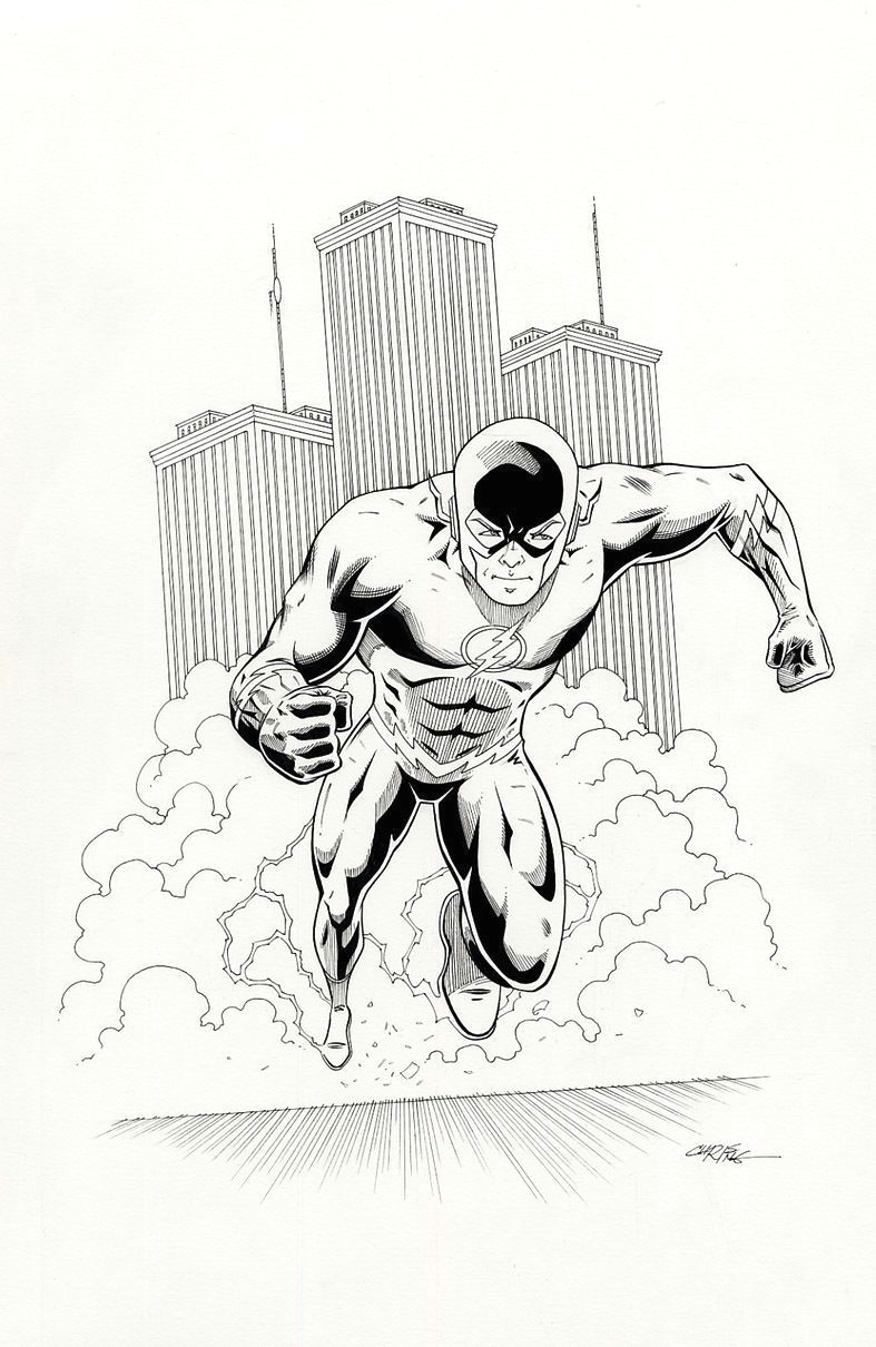 the flash original comic art chris ring ebay