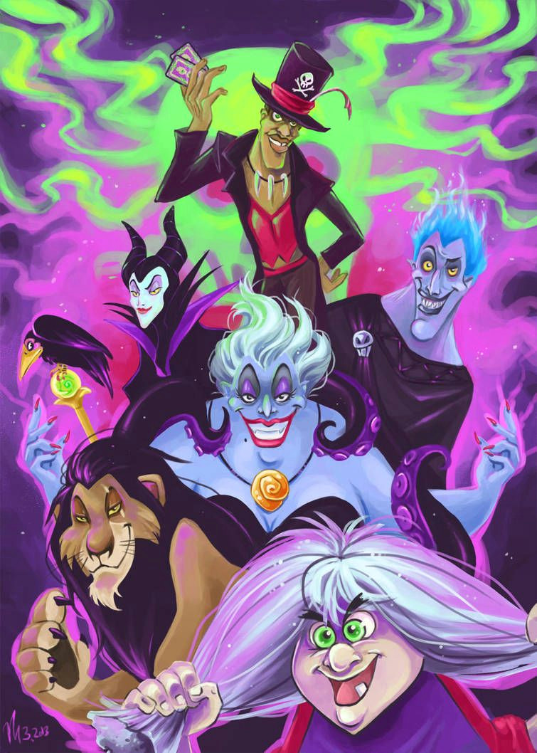 disney villains by nepi