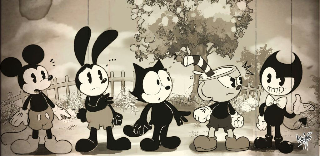 old cartoons meets bendy by kirby popstar deviantart com on deviantart