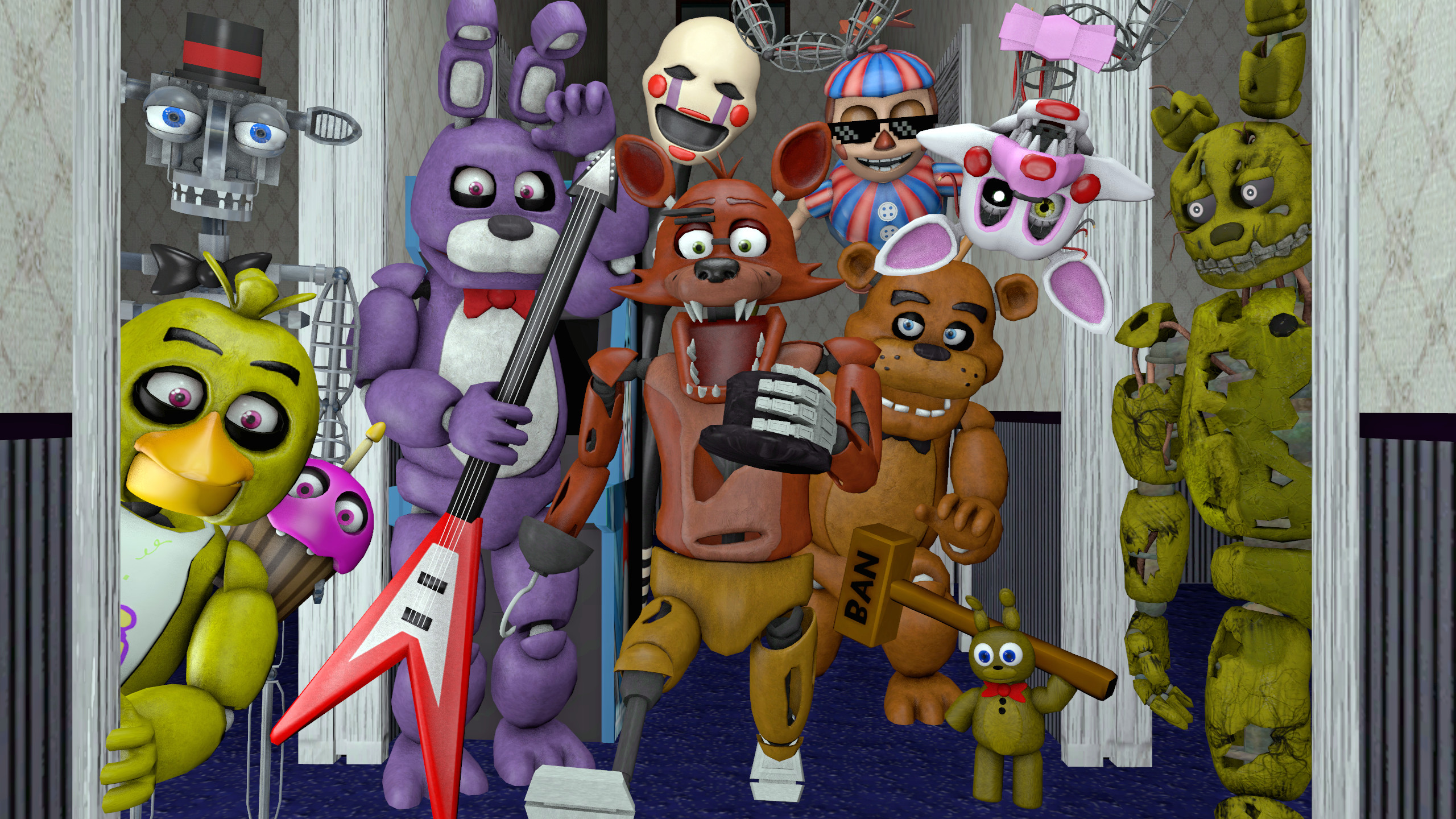 Drawing Cartoons 2 Fnaf Models jfstudios