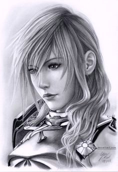 lightning xiii 2 drawing lightning final fantasy final fantasy 3 fantasy kunst