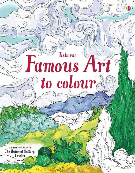 famous art to colour usborne wishlist pinterest homeschool art and famous art