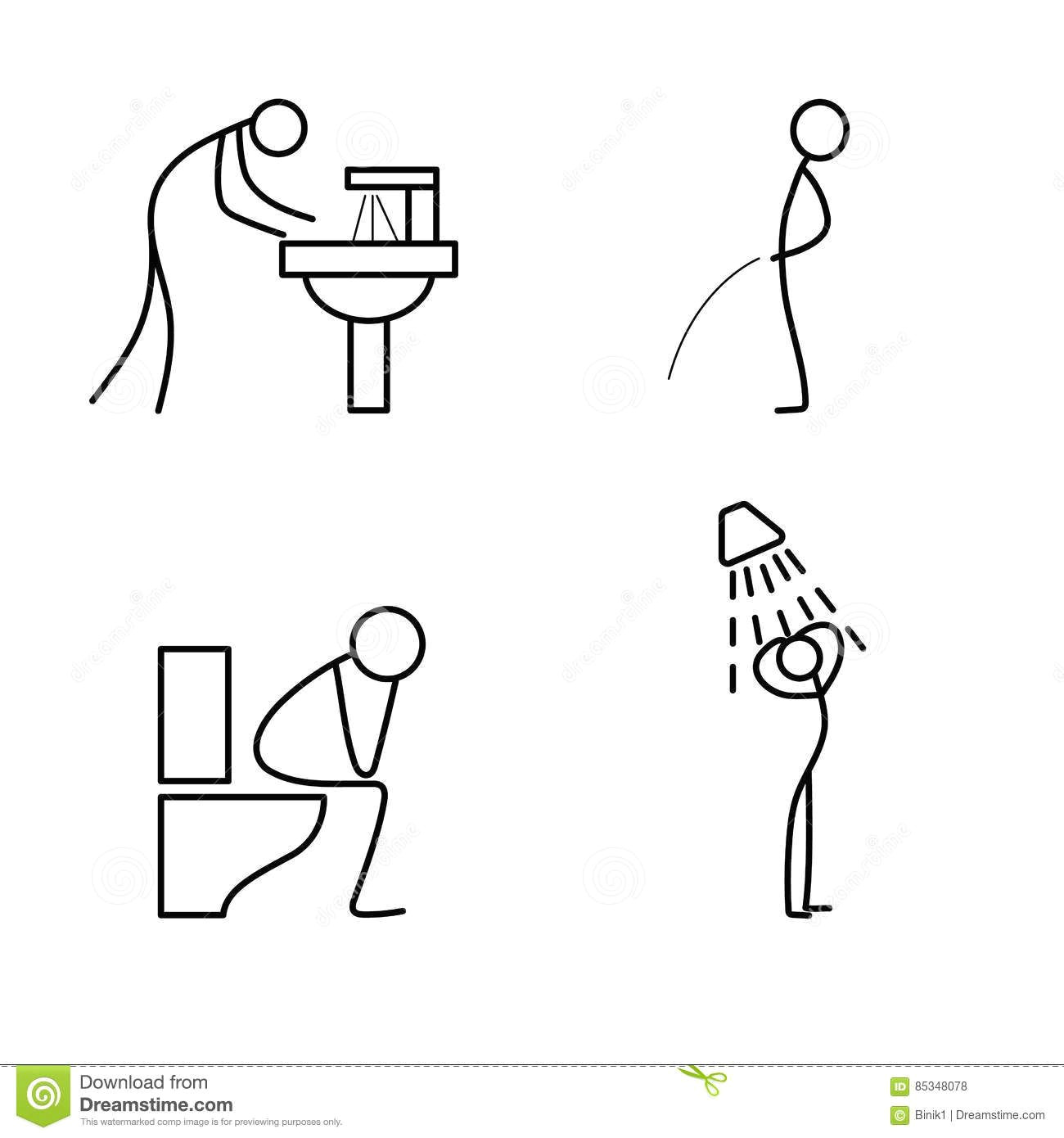 cartoon icon of sketch stick figure doing life routine download from over 56 million high quality stock photos images vectors sign up for free today