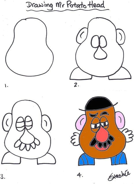 potato head mr potato head potato heads drawing lessons art lessons drawing