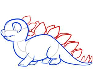 dinosaurs how to draw a stegosaurus for kids