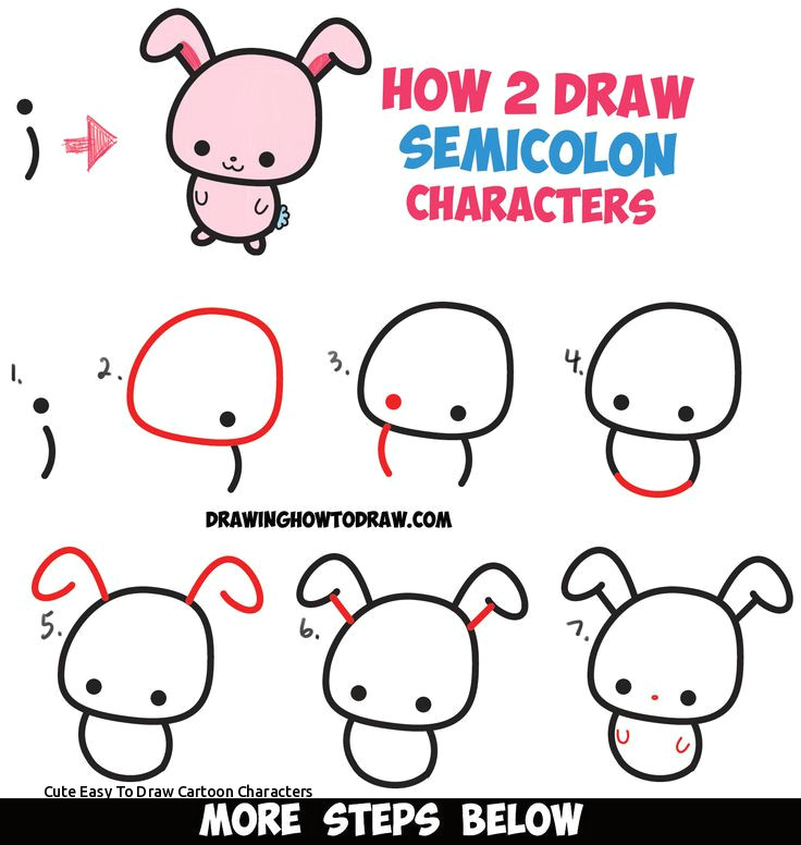 cute easy to draw cartoon characters 240 best drawing with letters numbers and words for kids