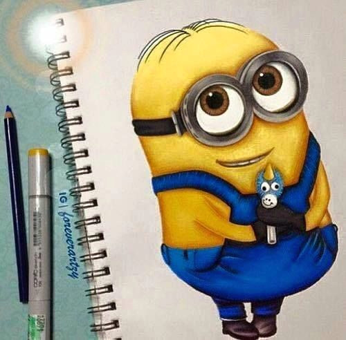 tag your friends a who can draw minions amazing drawing minions gifts giftideas quotes