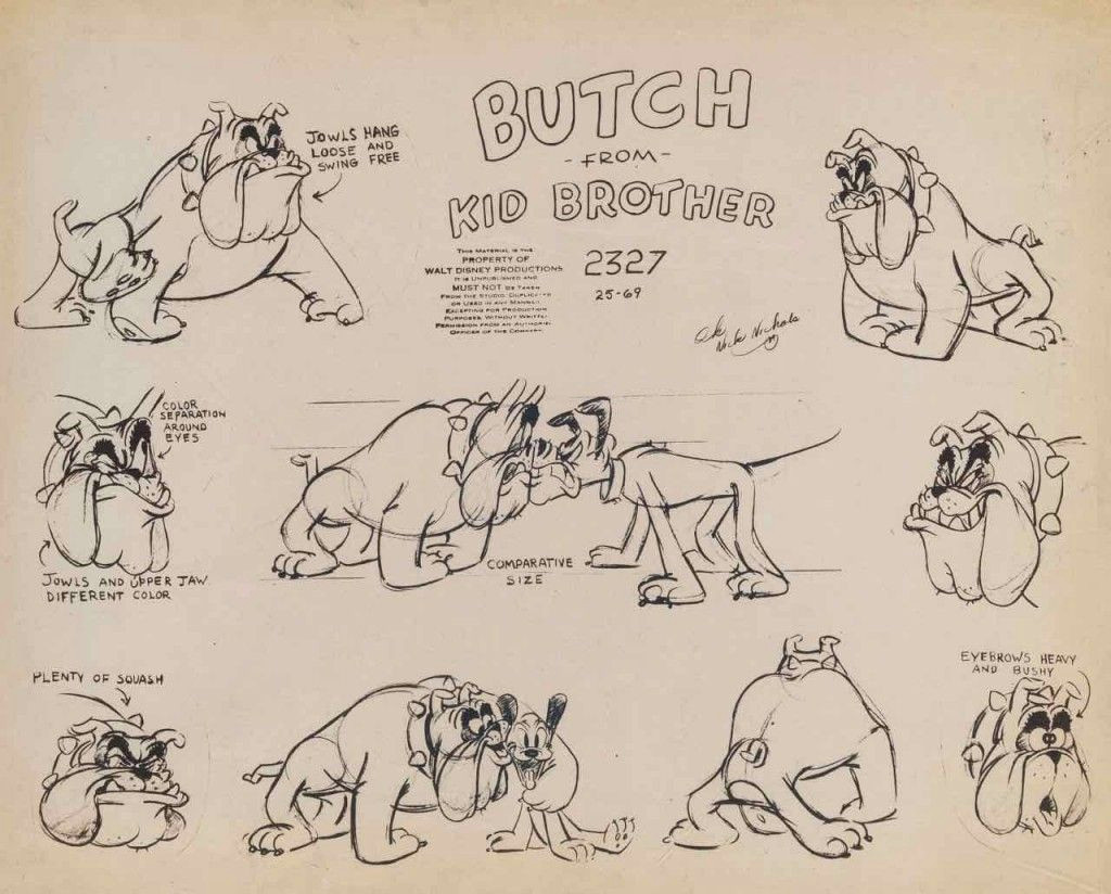 enjoy a gallery of 100 original cartoons model sheet from walt disney animation studio mgm more